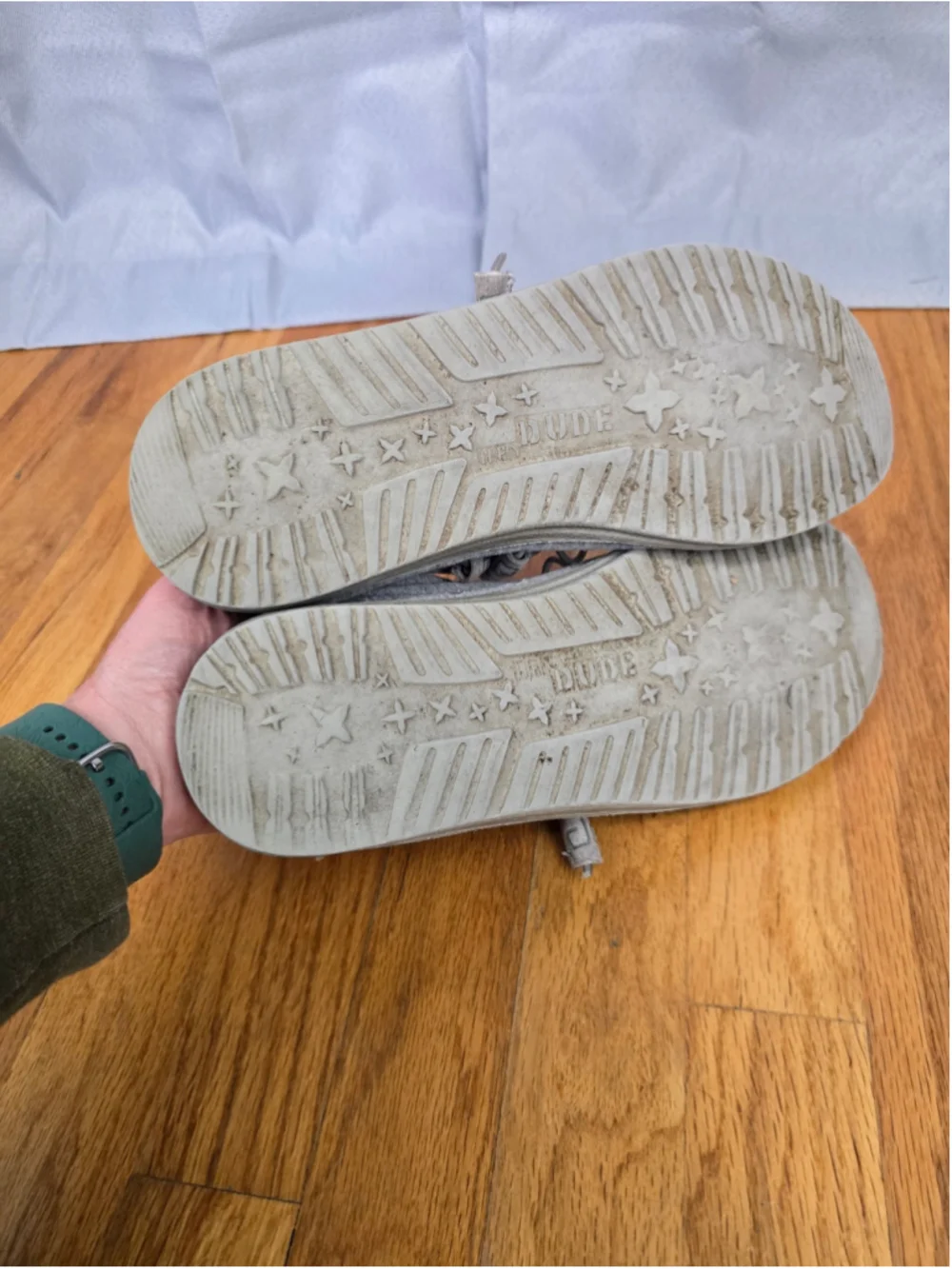 Men's Hey Dude Wally Stretch Fleece Loafers Grey Size 9